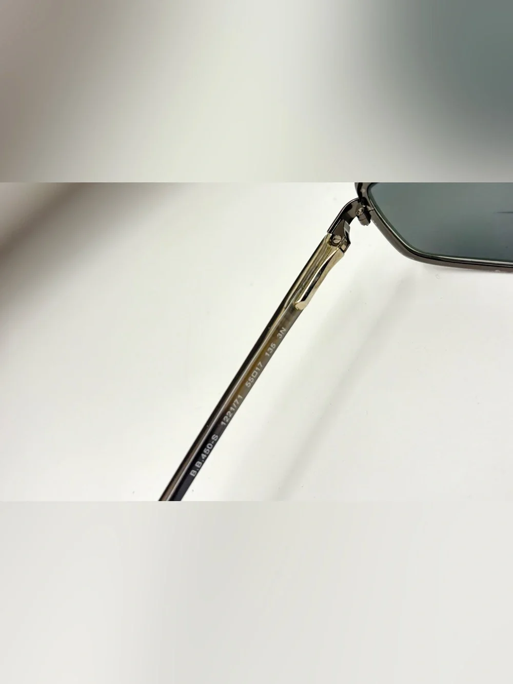 Brooks Brothers B.B.450-S Gunmetal Oval Metal Sunglasses Frames Only